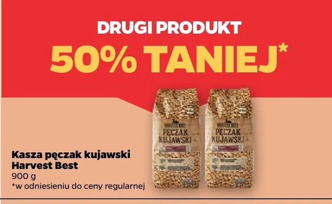 Kasza pęczak kujawski promocja w Netto