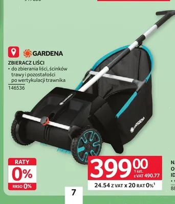 Zbieracz liści Gardena promocja w Selgros