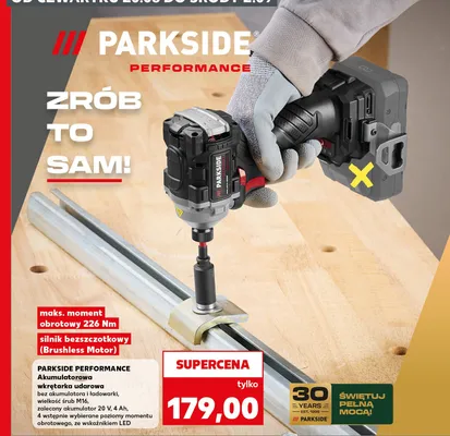 Akumulatorowa wkrętarka udarowa Parkside Performance promocja w Kaufland
