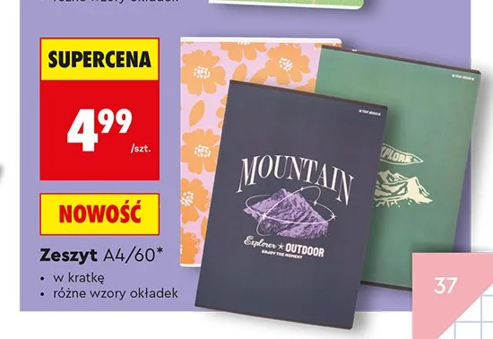 Zeszyt A4 60 kartek Top 2000 promocja w Biedronka