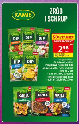 Przyprawa do dipu Kamis Miód & Chipotle promocja w Auchan