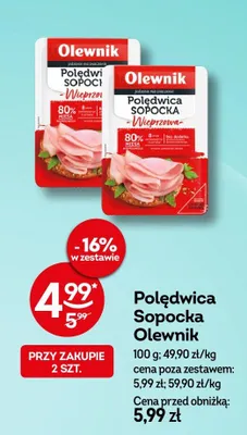 Polędwica sopocka wieprzowa promocja w Żabka
