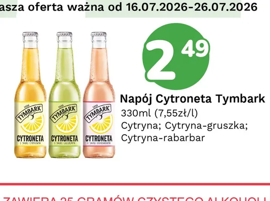 Napój Cytroneta Tymbark Cytryna-rabarbar promocja w Limonka
