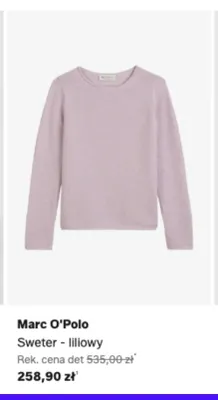 Sweter Marc O'Polo liliowy promocja w Lounge by Zalando