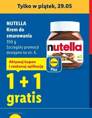Krem do smarowania Nutella promocja w Lidl