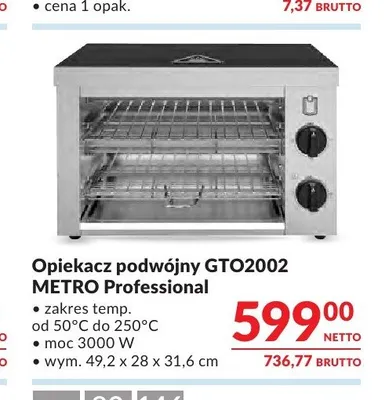 Opiekacz podwójny GTO2002 METRO Professional promocja w Makro