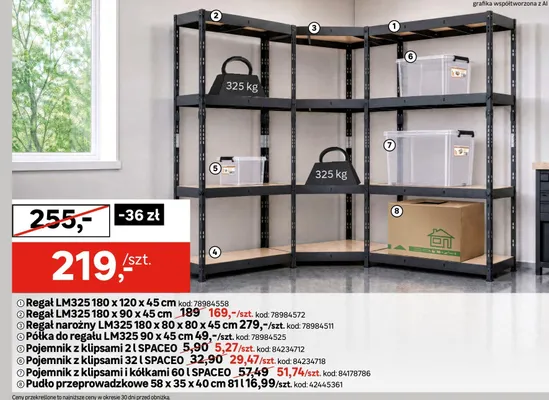 Pojemnik z klipsami Spaceo 2 l promocja w Leroy Merlin