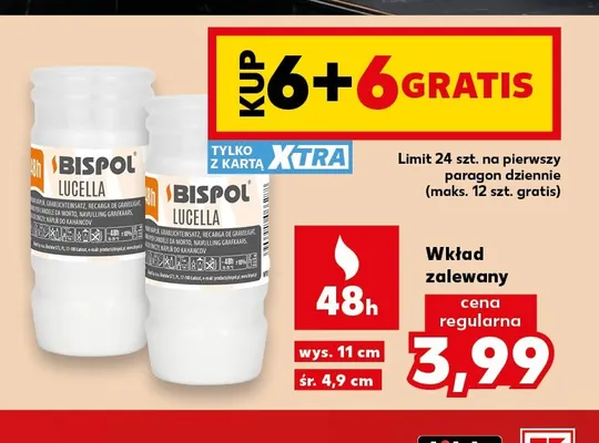 Wkład zalewany Lucella Bispol promocja w Kaufland