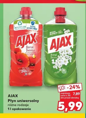 Płyn uniwersalny Ajax promocja w Kaufland