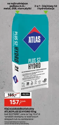 Klej wysokoodkształcalny Atlas Plus S2 Hydro promocja w Leroy Merlin