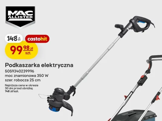 Podkaszarka elektryczna Mac Allister promocja w Castorama