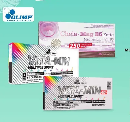 Suplement diety Vita-Min Multiple Sport 40+ Olimp promocja w Carrefour
