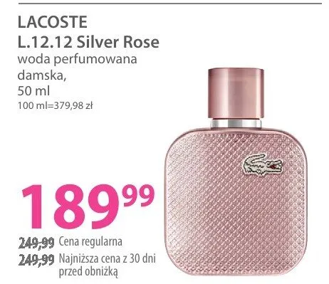 Perfumy L.12.12 Silver Rose promocja w Hebe