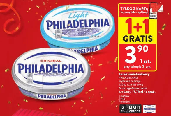 Serek śmietankowy Philadelphia Original promocja w Intermarche