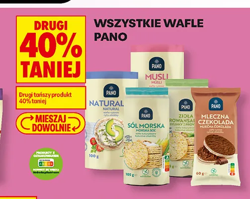 Wafle ryżowe Musli Pano promocja w Biedronka