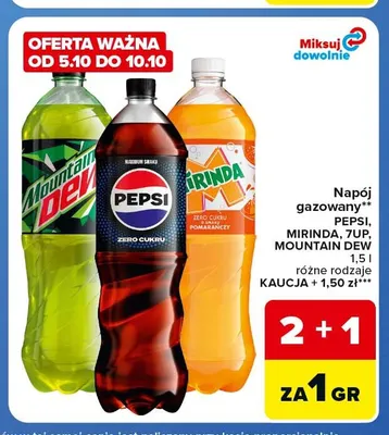 Napój gazowany Mountain Dew promocja w Carrefour Market