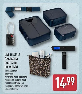 Akcesoria podróżne do walizki promocja w Aldi