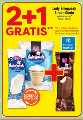 Lody Śniegusek Amore Gusto promocja w POLOmarket