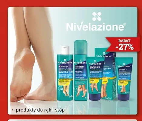 Produkty do rąk i stóp Nivelazione promocja w Drogeria Kosmyk