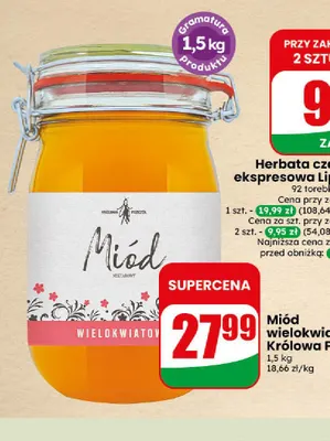 Miód wielokwiatowy Królowa Pszczół promocja w Dino
