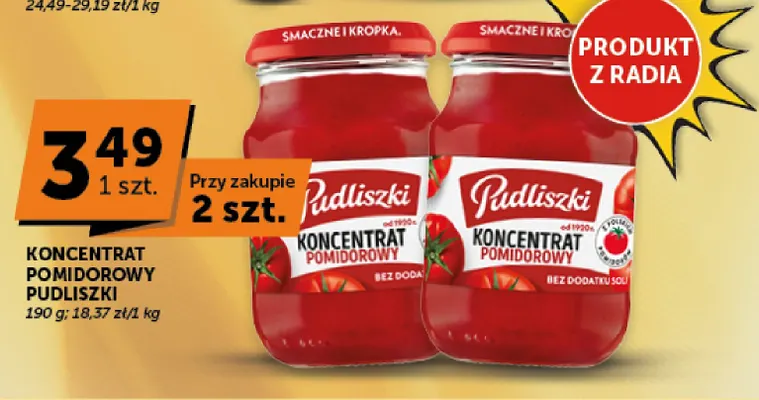 Koncentrat pomidorowy Pudliszki promocja w ABC