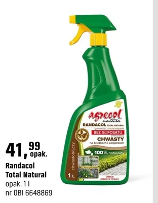 Środek Randacol Total Natural promocja w OBI