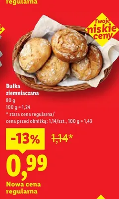 Bułka ziemniaczana promocja w Lidl