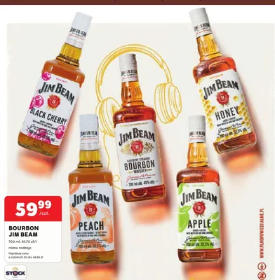 Likier Jim Beam Black Cherry promocja w Stokrotka