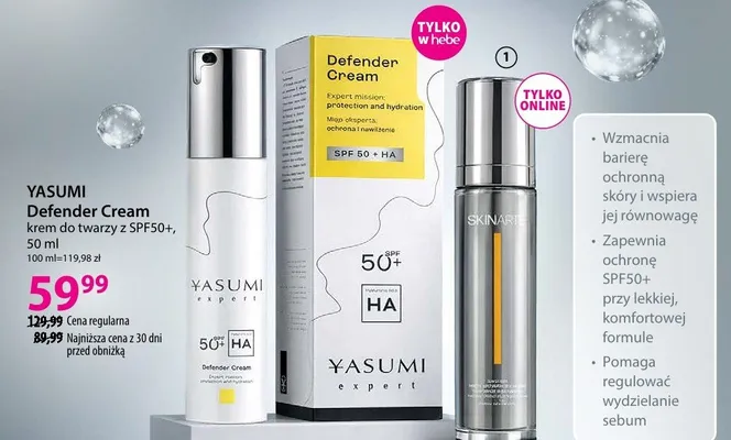 Multifunkcyjny krem CC ochronny z SPF50+ Sunshield promocja w Hebe