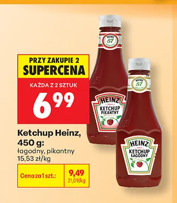 Ketchup Heinz pikantny promocja w Biedronka