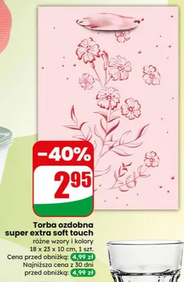 Torba ozdobna super extra soft touch promocja w Dino
