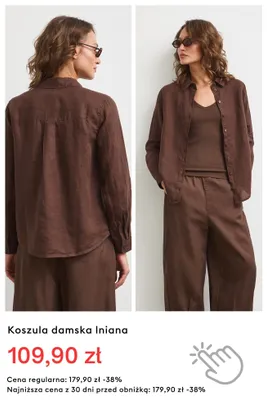 Koszula damska lniana promocja w Medicine