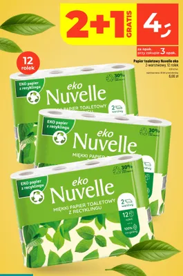 Papier toaletowy Nuvelle eko 2-warstwowy 12-pak promocja w Dealz