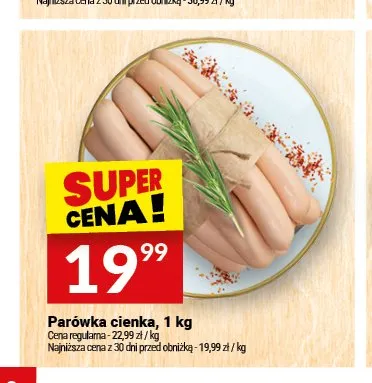 Parówka cienka Białecki Wędzarnia promocja w Twój Market