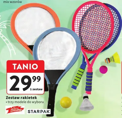 Zestaw rakietek trzy modele do wyboru promocja w Intermarche