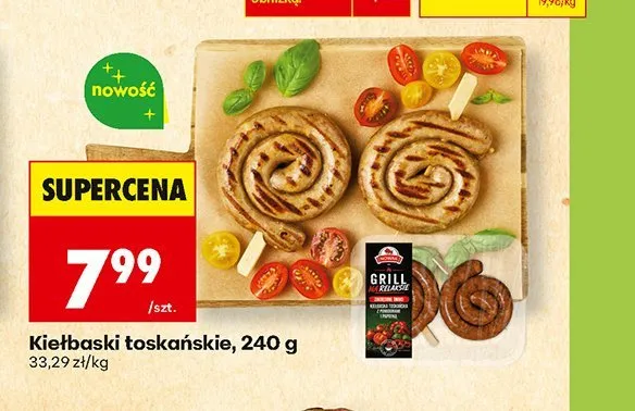 Kiełbaski toskańskie promocja w Biedronka