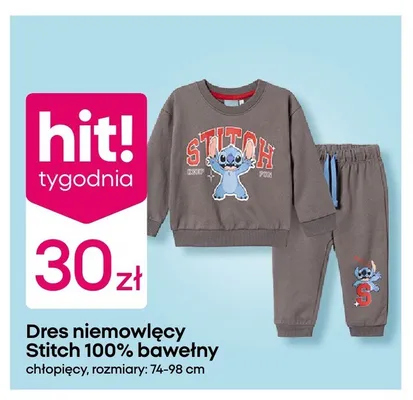 Dres niemowlęcy Disney Stitch promocja w Pepco