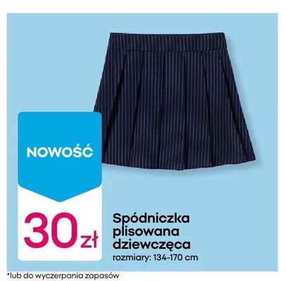 Spódniczka plisowana dziewczęca promocja w Pepco