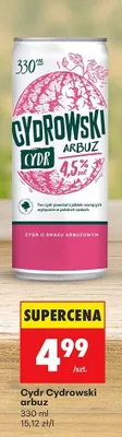 Cydr arbuz promocja w Biedronka