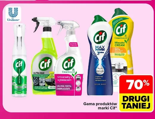 Gama produktów Cif promocja w Carrefour Market