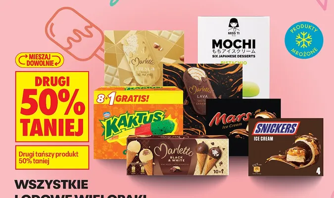 Lody wielopaki różne rodzaje  promocja w Biedronka