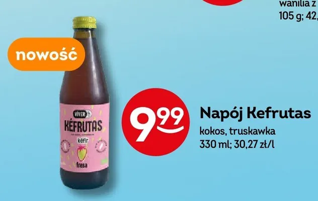 Napój Kefrutas kokos promocja w Żabka