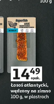 Łosoś atlantycki wędzony na zimno SuperFish promocja w Auchan