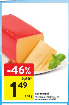 Ser morski promocja w Intermarche