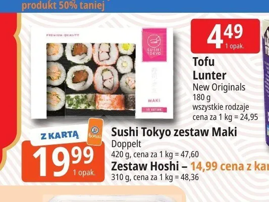 Sushi Tokyo zestaw Hoshi promocja w Leclerc