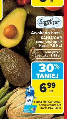 Awokado hass SanLucar promocja w Carrefour
