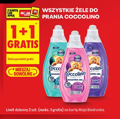 Żele do prania Coccolino promocja w Biedronka