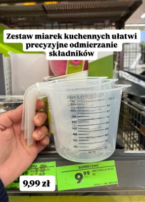 Zestaw miarek kuchennych ułatwi precyzyjne odmierzanie składników promocja w Biedronka