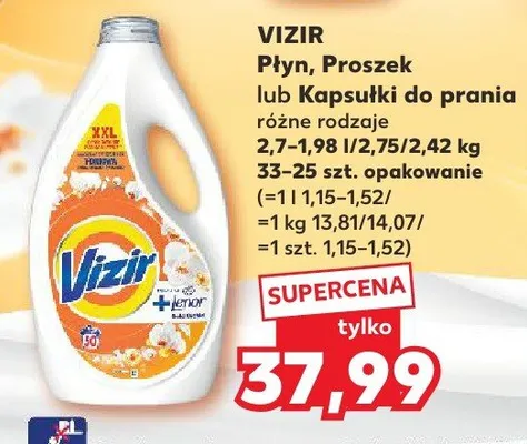 Płyn, proszek lub kapsułki do prania różne rodzaje promocja w Kaufland