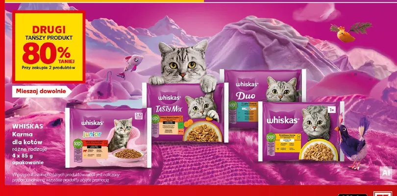Karma dla kotów Whiskas Duo Z Lądu i Oceanu 4-pak promocja w Kaufland